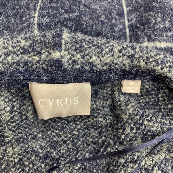 Cyrus Windowpane Hooded Cardigan Coat - Picture 4 of 6